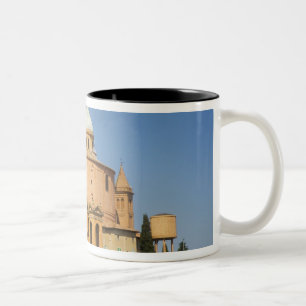 Caneca De Café Em Dois Tons Itália, Bolonha, Dia do Sol com Portico di San