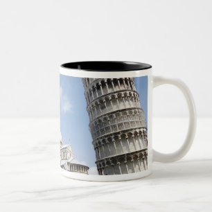 Caneca De Café Em Dois Tons Itália, Pisa. Catedral, batistério e Torre Inclina