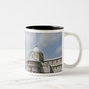 Caneca De Café Em Dois Tons Itália, Pisa. Torre de Pisa e