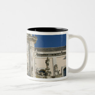Caneca De Café Em Dois Tons Itália, Puglia, Lecce, Piazza del Duomo, Palácio
