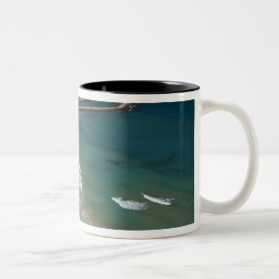Caneca De Café Em Dois Tons Itália, Sardenha, Buggerru. Praia e