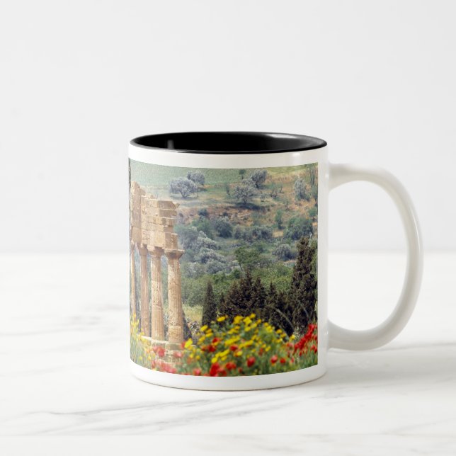 Caneca De Café Em Dois Tons Itália, Sicília, Agrigento. As ruínas da (Direita)