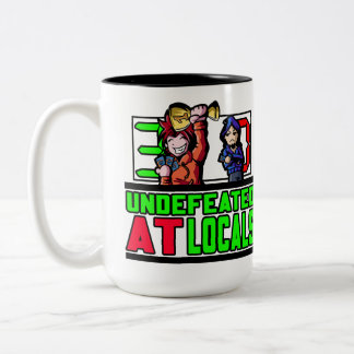 Caneca De Café Em Dois Tons Ivencível No Logotipo Local Mug