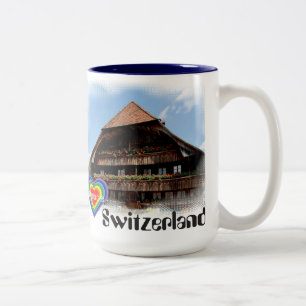 Caneca De Café Em Dois Tons J Switzerland love taça