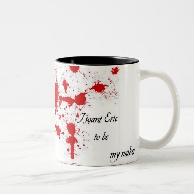 Caneca De Café Em Dois Tons J want Eric to my maker! 1 (Direita)