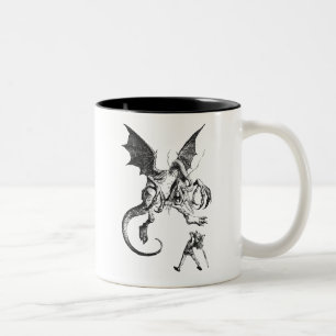 Caneca De Café Em Dois Tons Jabberwocky