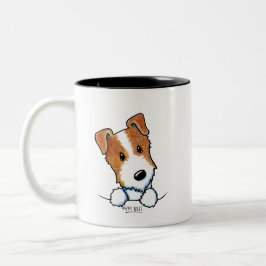 Caneca De Café Em Dois Tons Jack Russell
