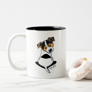 Caneca De Café Em Dois Tons Jack Russell Terrier Tricolor