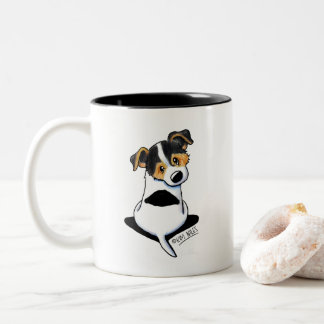 Caneca De Café Em Dois Tons Jack Russell Terrier Tricolor