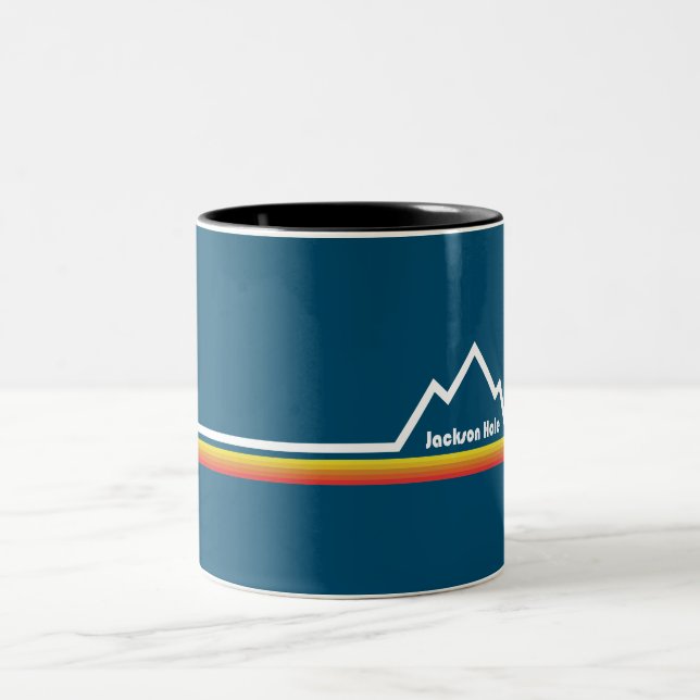 Caneca De Café Em Dois Tons Jackson Hole Wyoming (Centro)