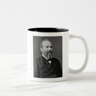 Caneca De Café Em Dois Tons James Garfield 20 Presidente