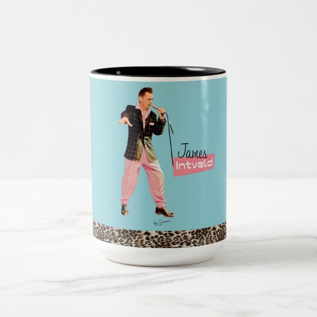 Caneca De Café Em Dois Tons James Intveld Rockabilly Mug  (Centro)