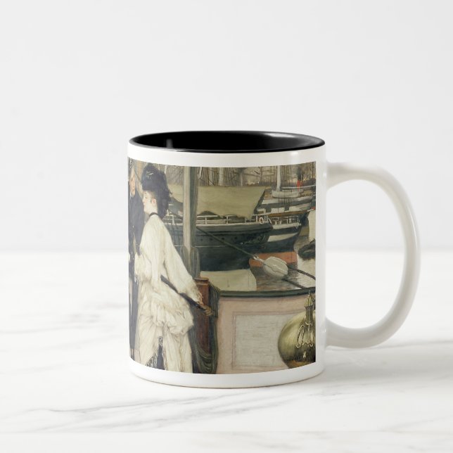 Caneca De Café Em Dois Tons James Tissot | o capitão e o companheiro, 1873 (Direita)