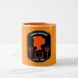 Caneca De Café Em Dois Tons Jane Austen English Novelist