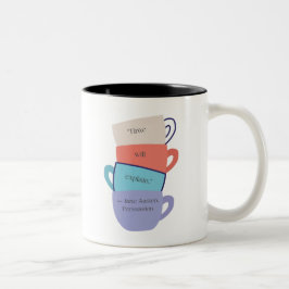 Caneca De Café Em Dois Tons Jane Austen Inspirou Mug