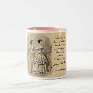 Caneca De Café Em Dois Tons Jane Austen: Vaidade
