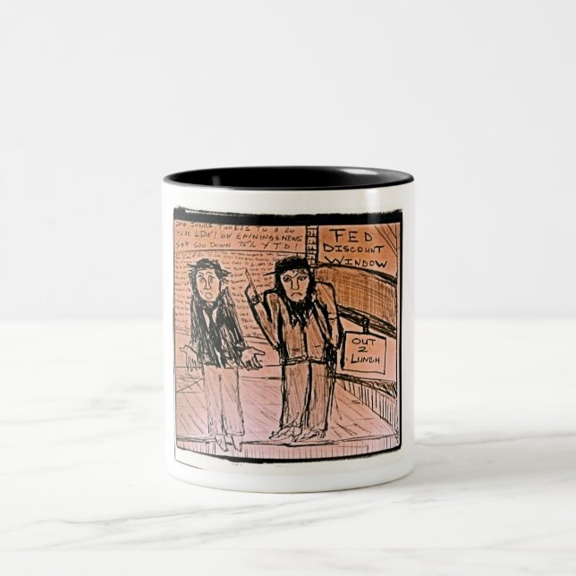 Caneca De Café Em Dois Tons Janela de Desconto da FED (Centro)