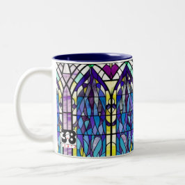 Caneca De Café Em Dois Tons Janela de Igreja