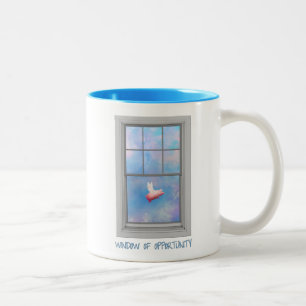 Caneca De Café Em Dois Tons Janela Voadora de Oportunidade