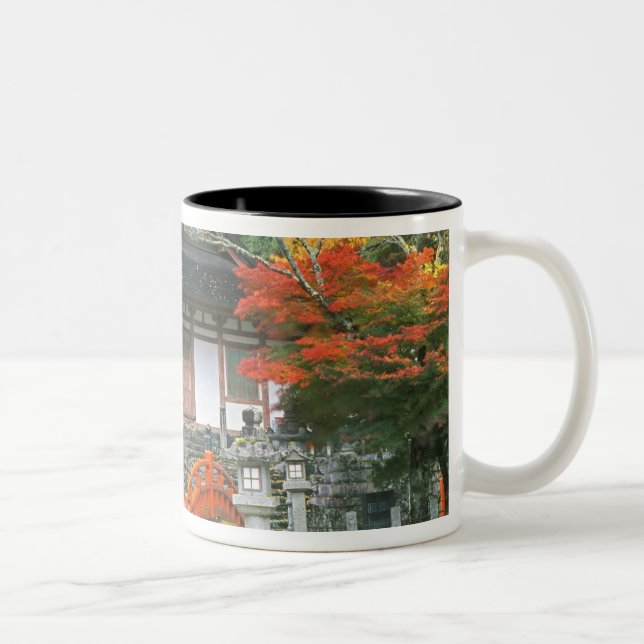 Caneca De Café Em Dois Tons Japão, Nara, Templo Ryuzenji (Direita)