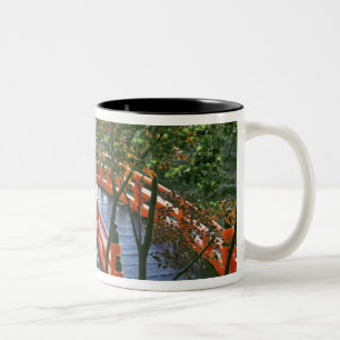 Caneca De Café Em Dois Tons Japão, Pref. de Nara, Nara. A Ponte Real brilha