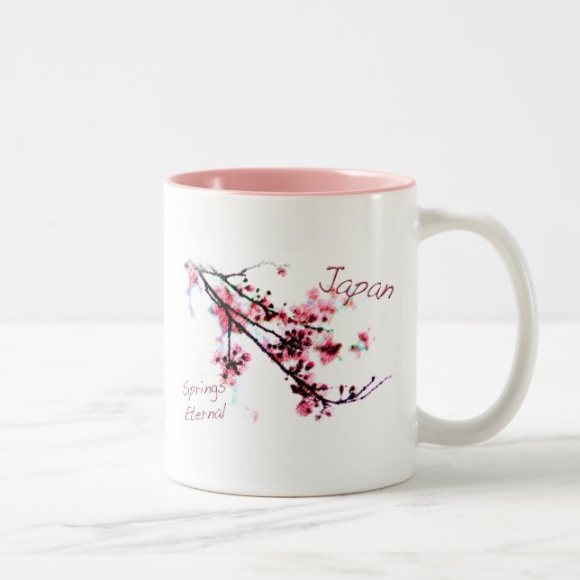 Caneca De Café Em Dois Tons japão salta eterno (Direita)