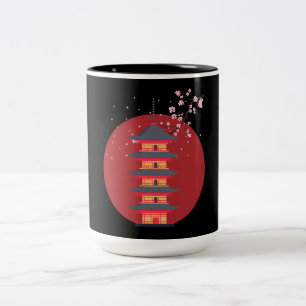 CANECA DE CAFÉ EM DOIS TONS JAPONÊS DESIGN COFFEE MUG