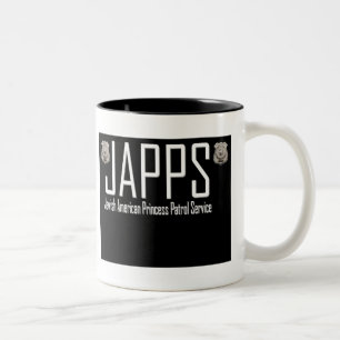 Caneca De Café Em Dois Tons JAPPS: Princesa americana judaica Patrulhamento