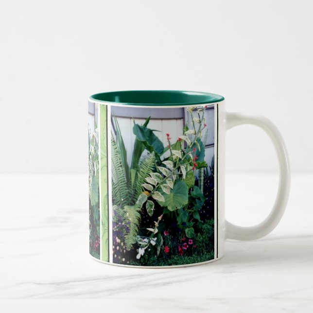 Caneca De Café Em Dois Tons Jardim Caneca-Tropical (Direita)