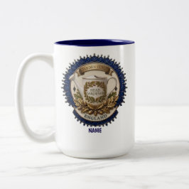 Caneca De Café Em Dois Tons Jardineiro-Chefe | Relógio de Pulso Personalizado 