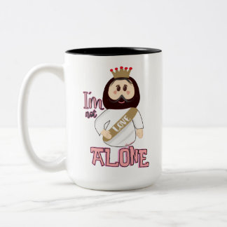 CANECA DE CAFÉ EM DOIS TONS JARRO I AM NOT ALONE_ LINEA NISSI HOLY