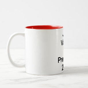 Caneca De Café Em Dois Tons JD Vance para Presidente 2028