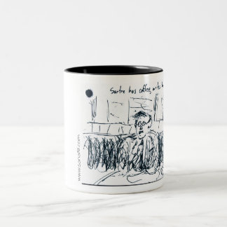 Caneca De Café Em Dois Tons Jean Paul Sartre 1