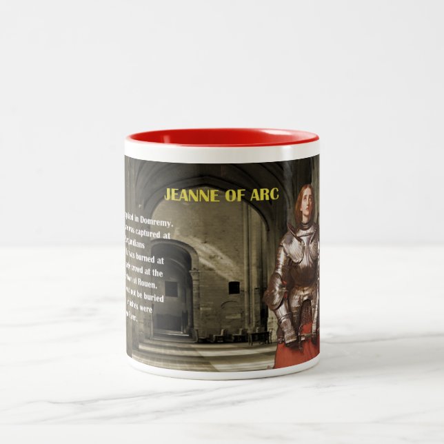 Caneca De Café Em Dois Tons Jeanne of Arc Mug (Centro)