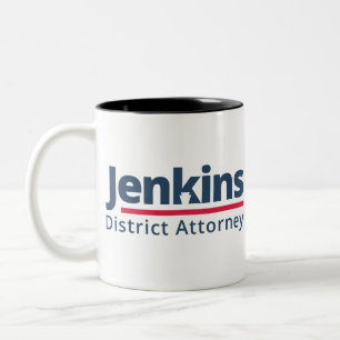 Caneca De Café Em Dois Tons Jenkins para o fiscal do distrito