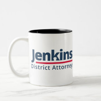 Caneca De Café Em Dois Tons Jenkins para o fiscal do distrito