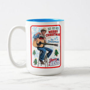 Caneca De Café Em Dois Tons Jerry Reed Felry Christmas Mug