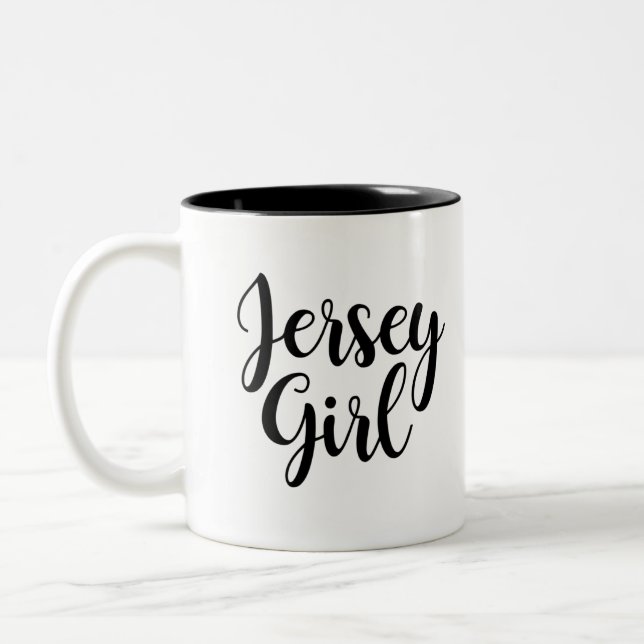 Caneca De Café Em Dois Tons Jersey Girl NJ Mug (Esquerda)