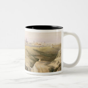Caneca De Café Em Dois Tons Jerusalem do Monte das Oliveiras, o 8 de abril de