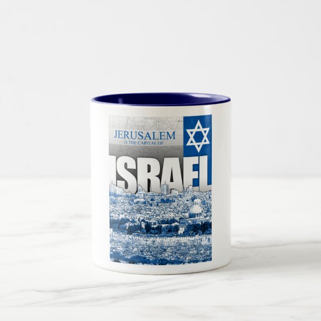 Caneca De Café Em Dois Tons Jerusalém, Israel (Centro)