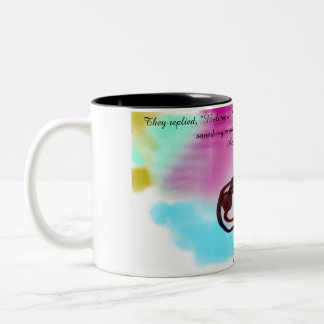 Caneca De Café Em Dois Tons jesus acredita