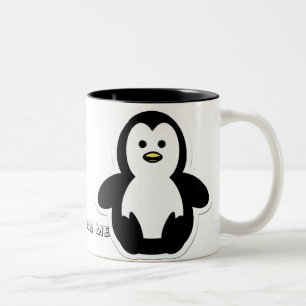 Caneca De Café Em Dois Tons Jesus ama o Me-Pinguim