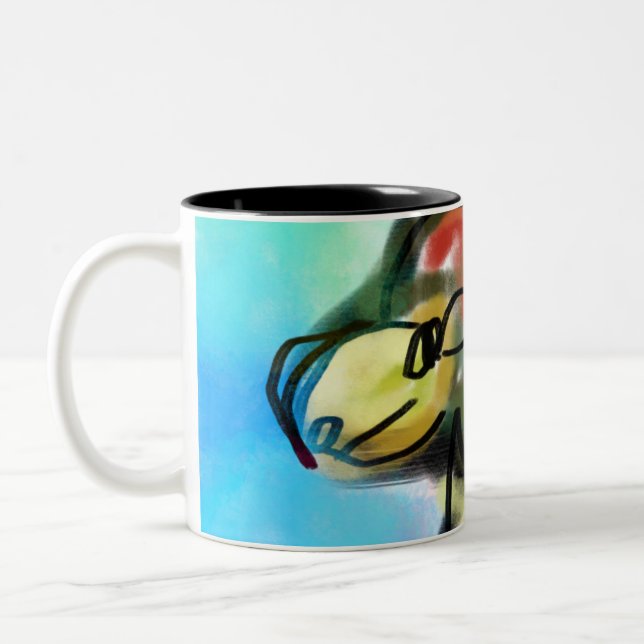Caneca De Café Em Dois Tons Jesus ama os outros (Esquerda)