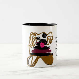 Caneca De Café Em Dois Tons Jesus ama planejar alegria