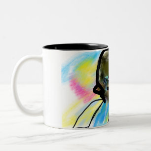 Caneca De Café Em Dois Tons jesus amor não desista
