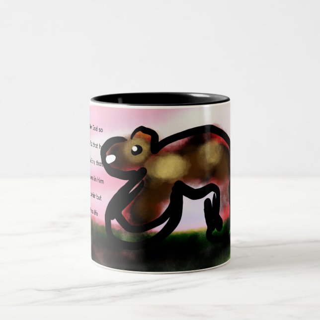 Caneca De Café Em Dois Tons Jesus aqui chama (Centro)