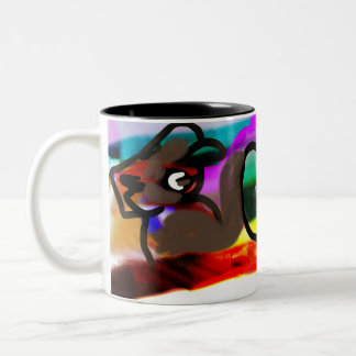 Caneca De Café Em Dois Tons Jesus aqui e ali