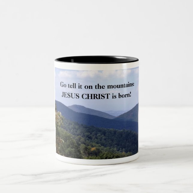 Caneca De Café Em Dois Tons Jesus Cristo é nascer! (Centro)