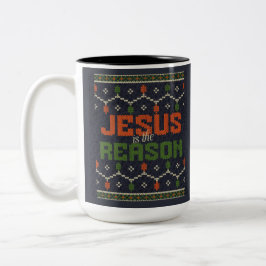 Caneca De Café Em Dois Tons Jesus é a razão