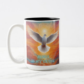 Caneca De Café Em Dois Tons Jesus é meu guia